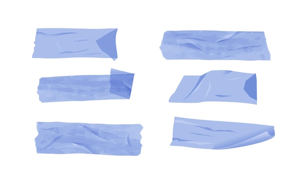 Premium Vector | Vector tape collection on white background