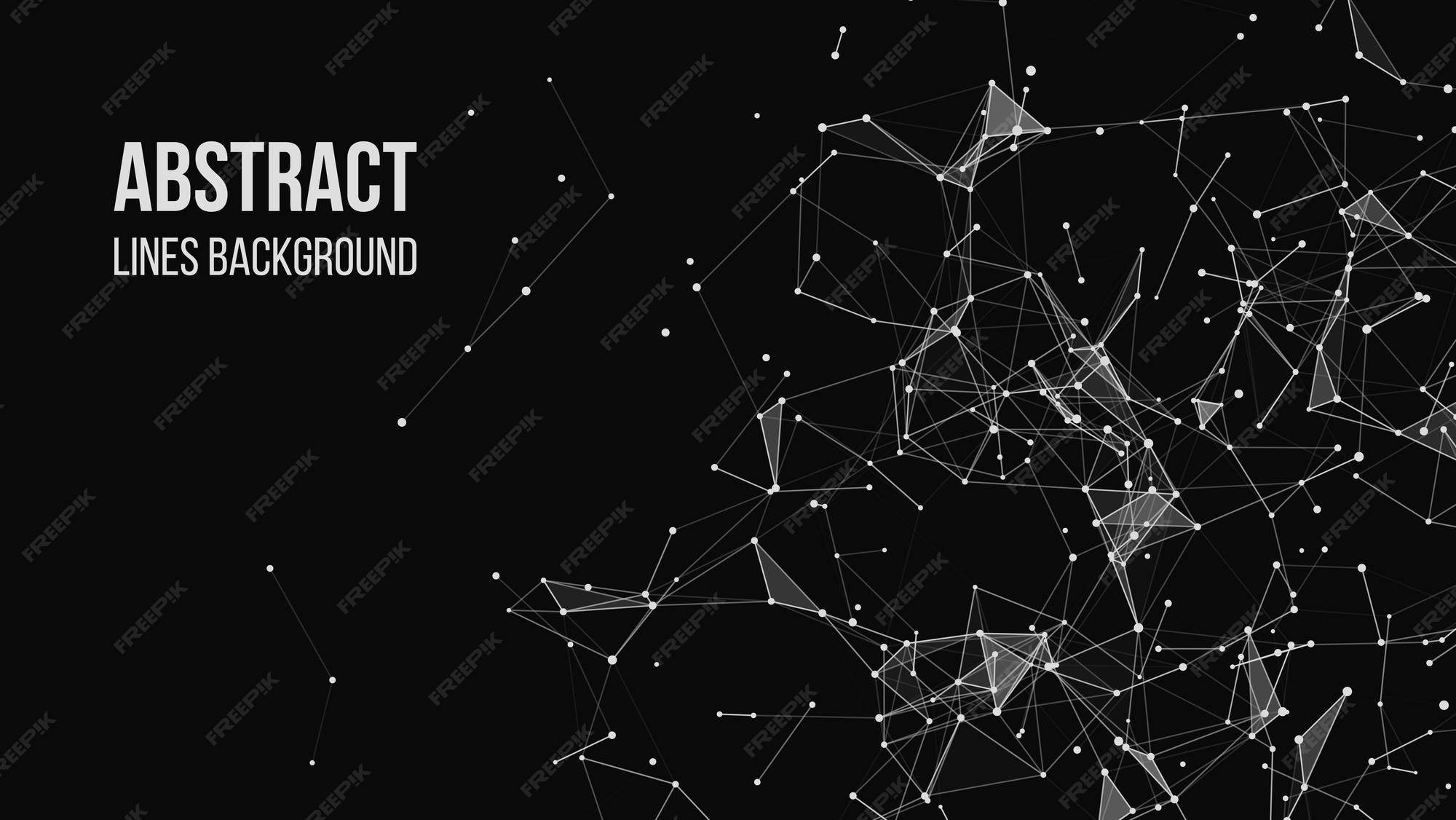Premium Vector | Vector technology background plexus effect abstract ...