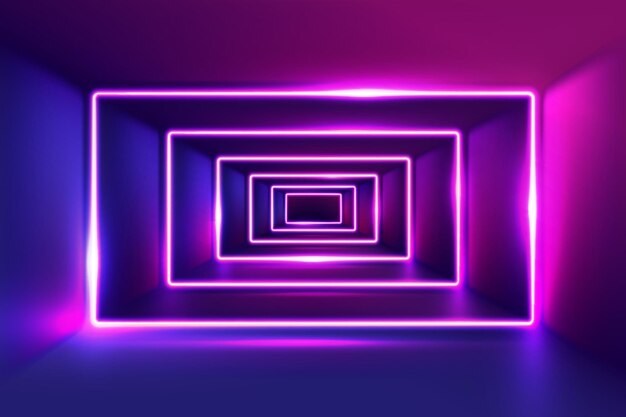 Vector technology neon background