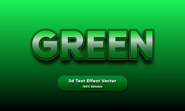 Vector vector teksteffect 3d