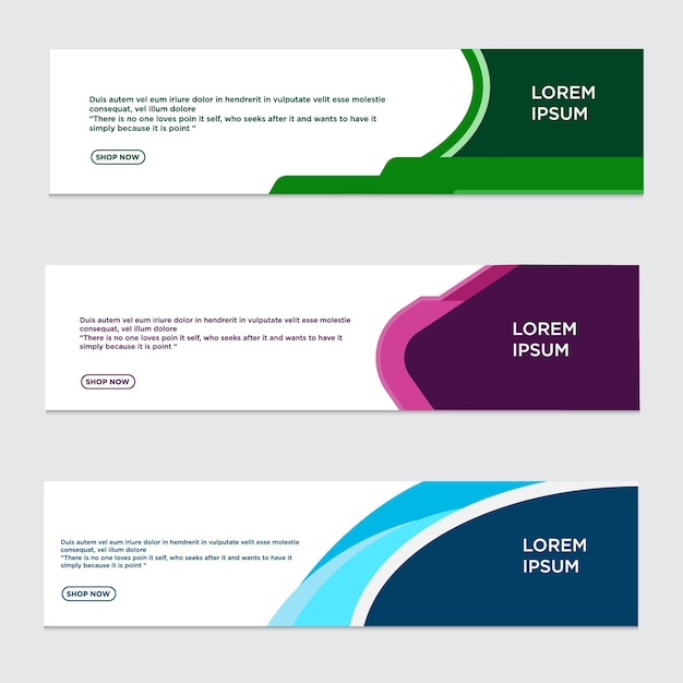 Vector vector template banner pack edition