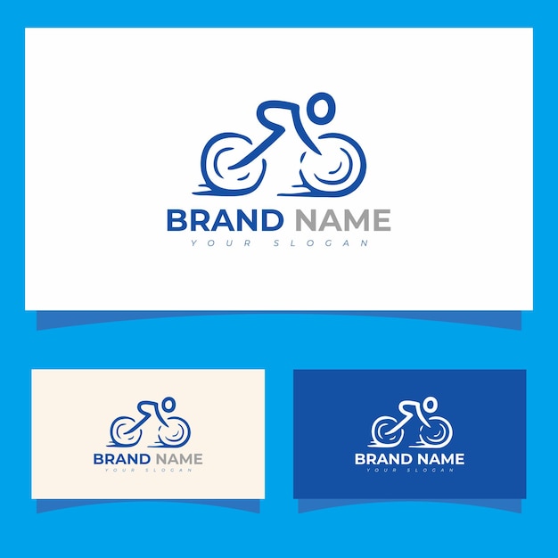 Vector template bicycle logo design