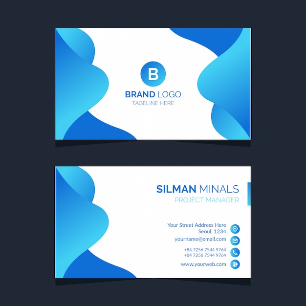 Vector template business card