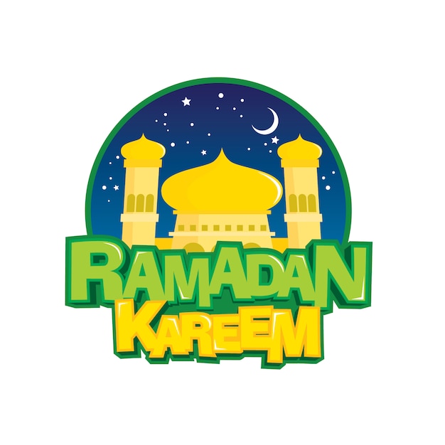 Disegno del modello vettoriale con tema ramadan