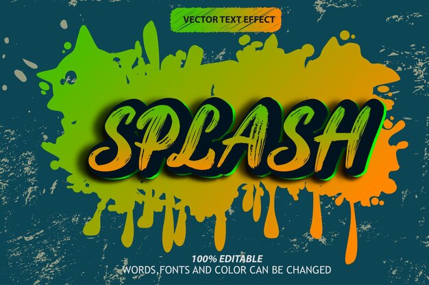 vector template editable text effect street painting paint city street walls