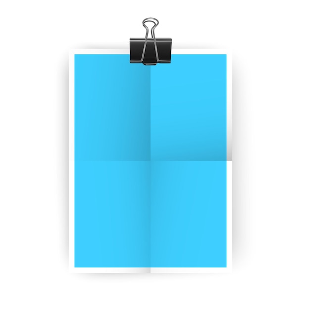 Векторный шаблон листа бумаги для вашего дизайна