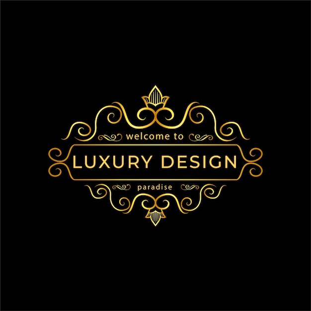 Vector a vector template of ornament design or luxury mockup