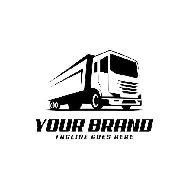 vector a template of truck logo