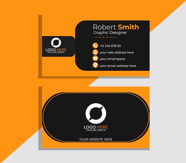 Vector template visit card for company identity