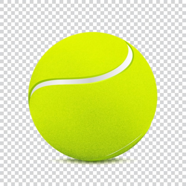 Vector tennisbal op transparante achtergrond