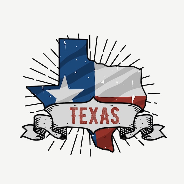 vector of texas state american independent perfect for print apparel etc