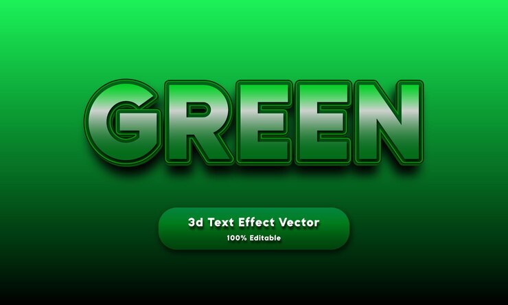 वेक्टर vector text effect 3d