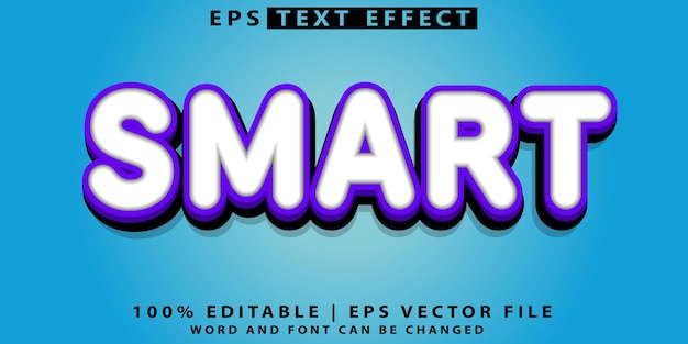 Vector vector text effect editable smart customizable font style