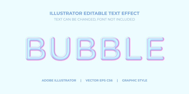 Vector text effect illustrator graphic style Holographic Iridescent