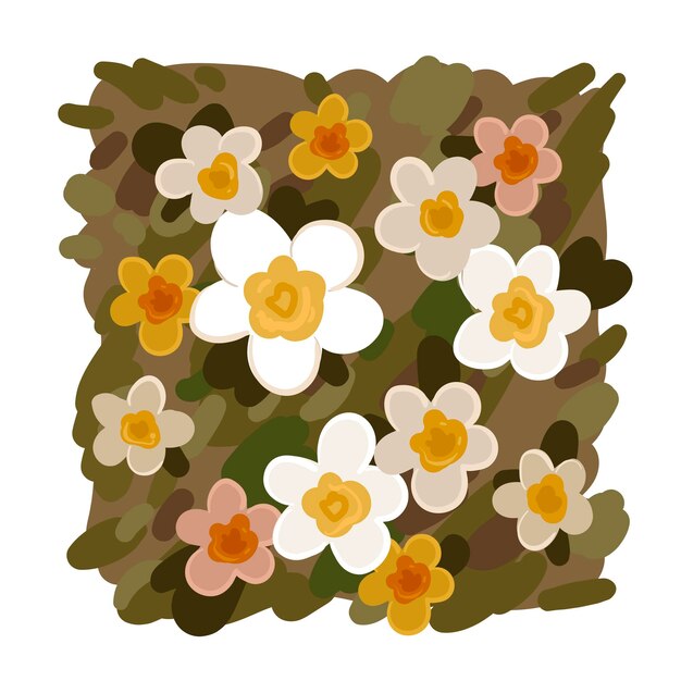 Vector Texture Flowers