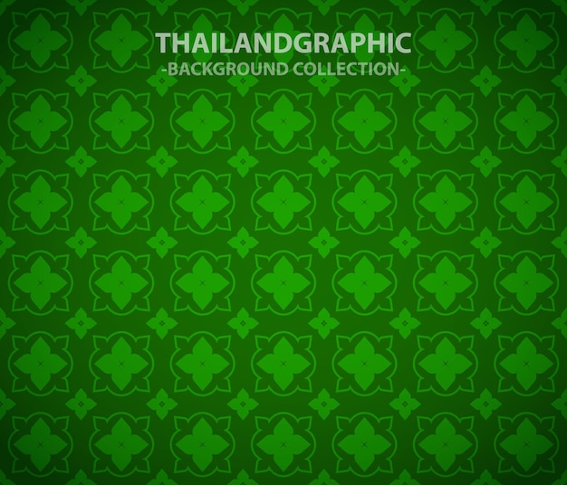 Вектор Вектор тайские этнические декоративные элементы векторная иллюстрация фона