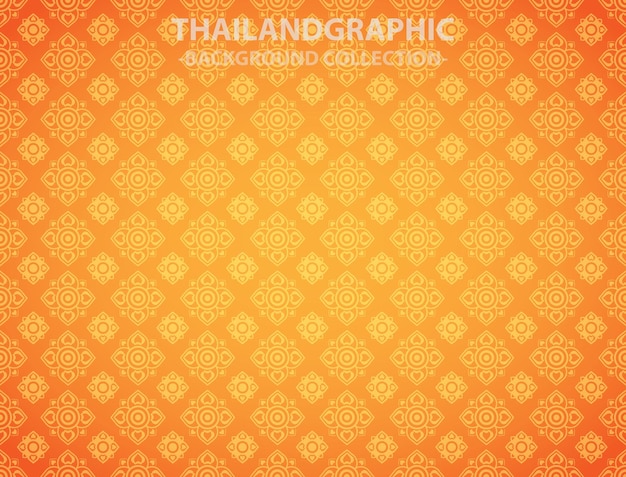 Vector vector thai ethnic decorative elements vector background illustration