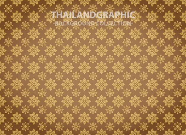 Vector vector thai ethnic decorative elements vector background illustration