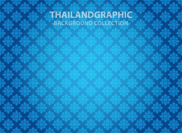 Vector thai etnische decoratieve elementen vector achtergrond illustratie