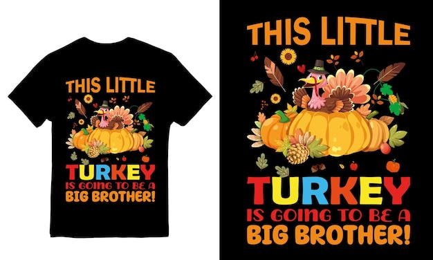 Vector Thanksgiving T-shirt ontwerp