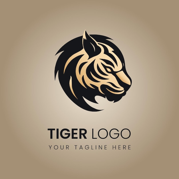 Vector Tiger Head Logo Illustration