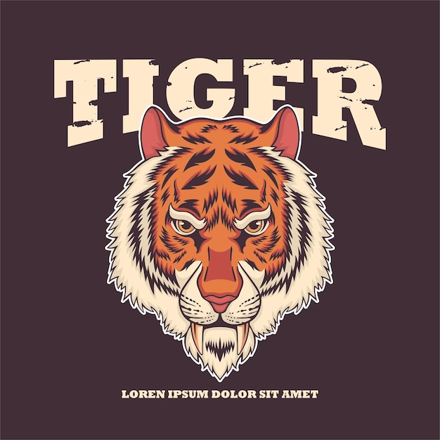 vector tiger illustration