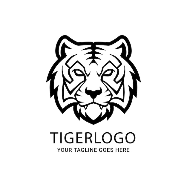 Vector tiger logo design