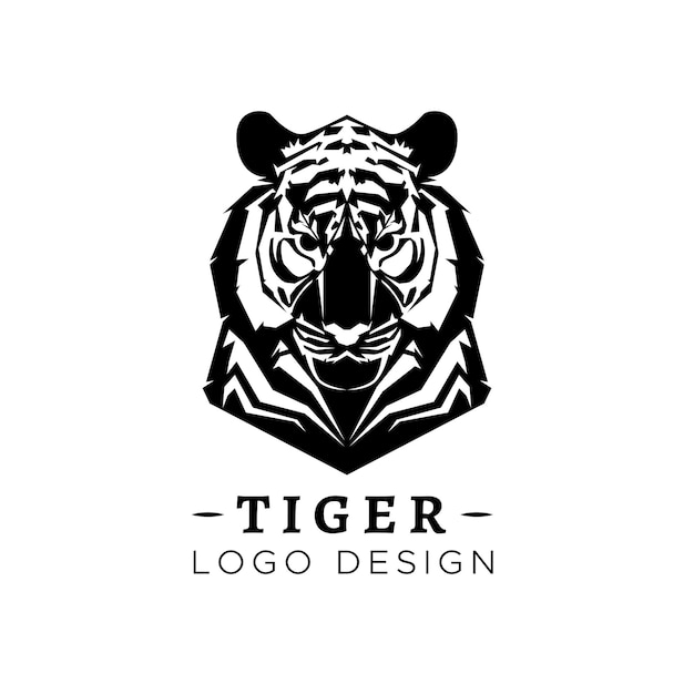 Disegno del logo della tigre vettoriale