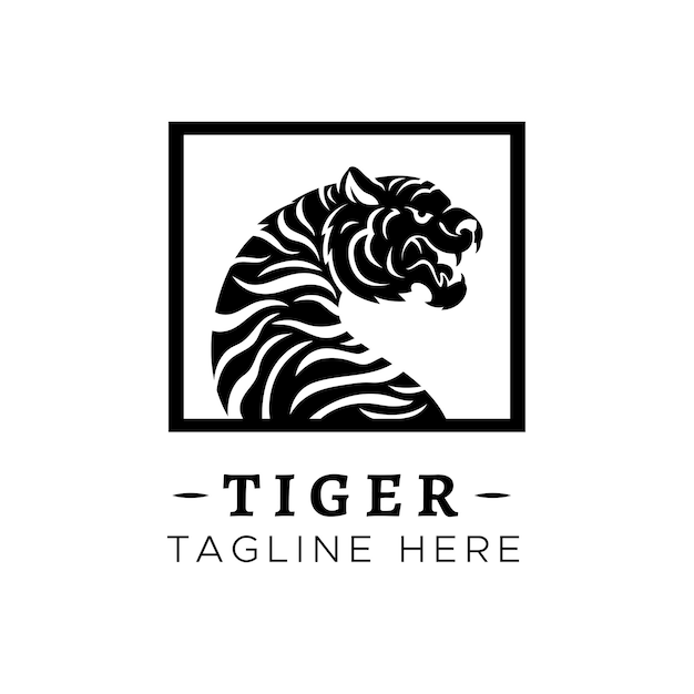 Vector tiger logo design