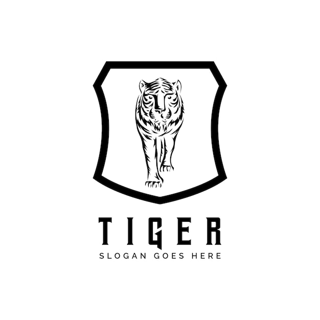 Vector tiger logo design