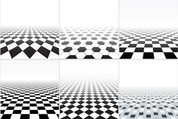 Vector tiled floor