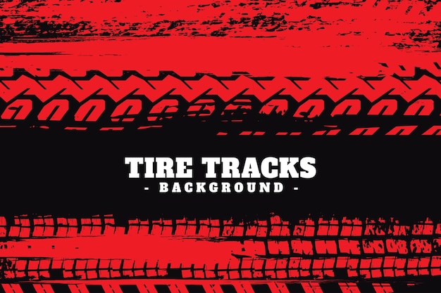 Вектор Векторная шина на оранжевом фоне grunge tire track