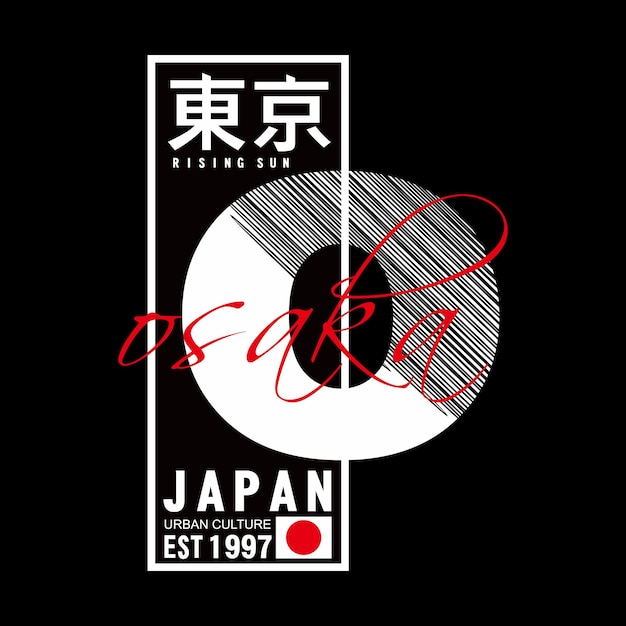 vector Tokyo stad belettering t-shirt ontwerp