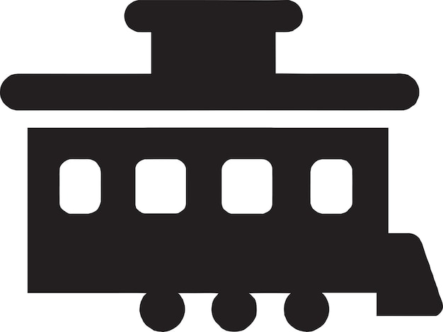 Vector vector tram logo icoon