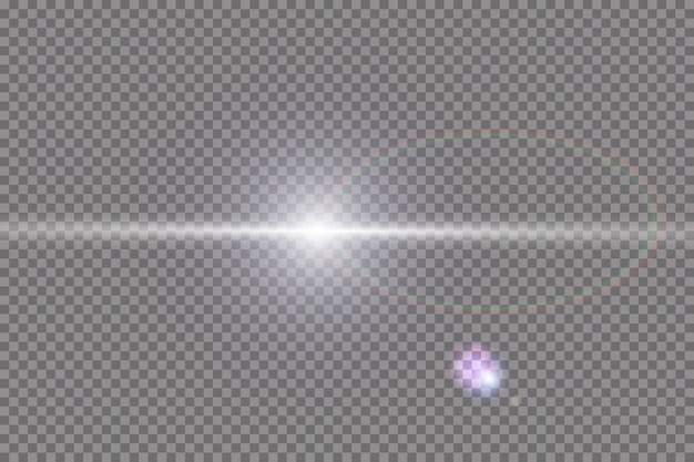 Vector transparant zonlicht speciaal lens flare lichteffect.