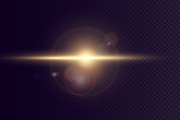 Vector vector transparant zonlicht speciaal lens flare lichteffect