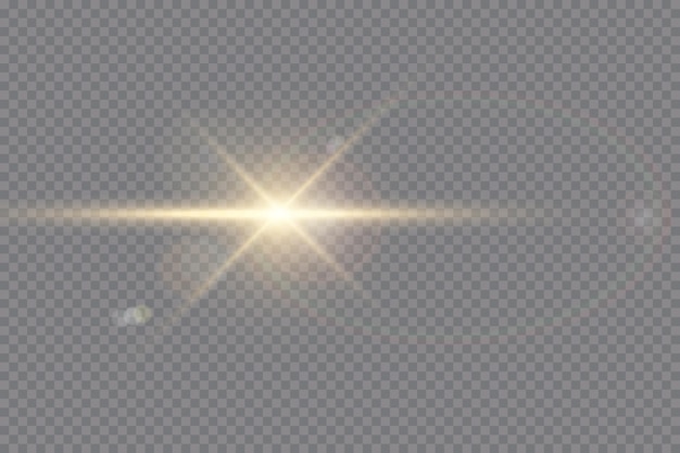Vector transparant zonlicht speciaal lens flare lichteffect