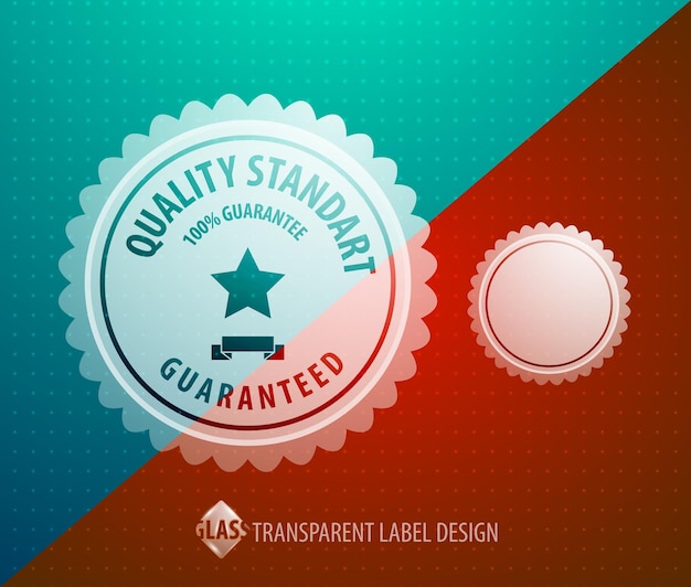 Vector vector transparent label