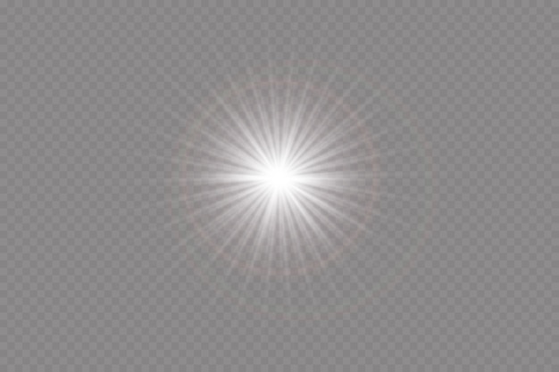벡터 투명 햇빛 특수 렌즈 플레어 효과