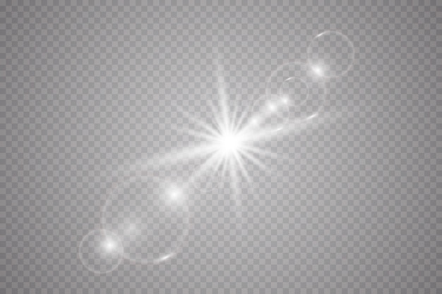 Vector vector transparent sunlight special lens flare light effect