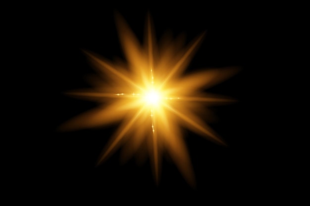ベクトル透明太陽光特殊レンズフレアライト効果