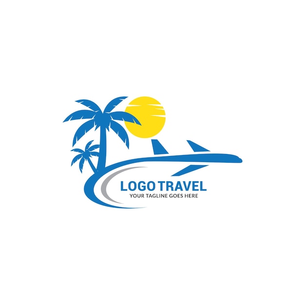 Vector travel logo template.