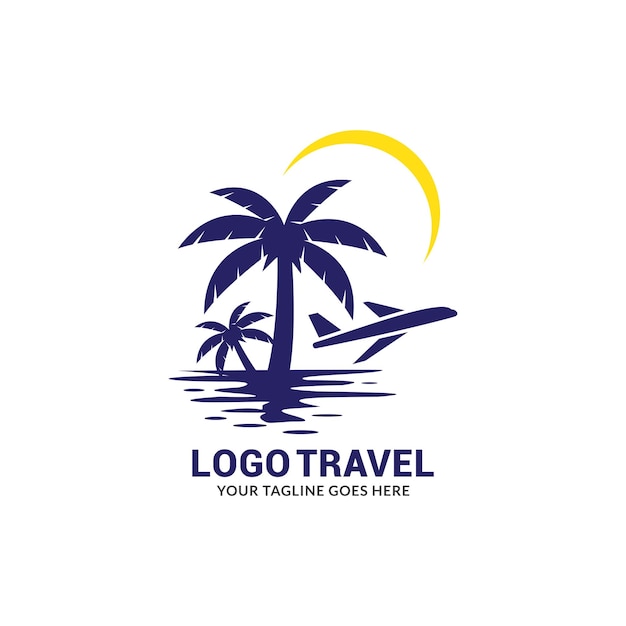 Vector travel logo template.