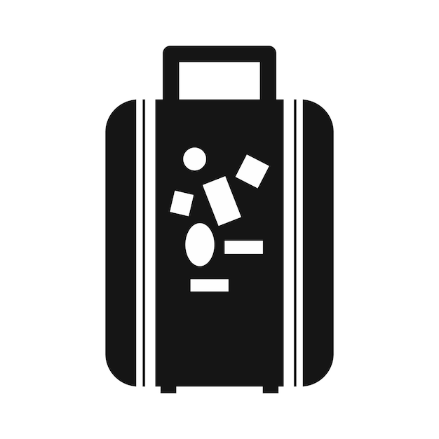 Vector vector travel suitcase icon03