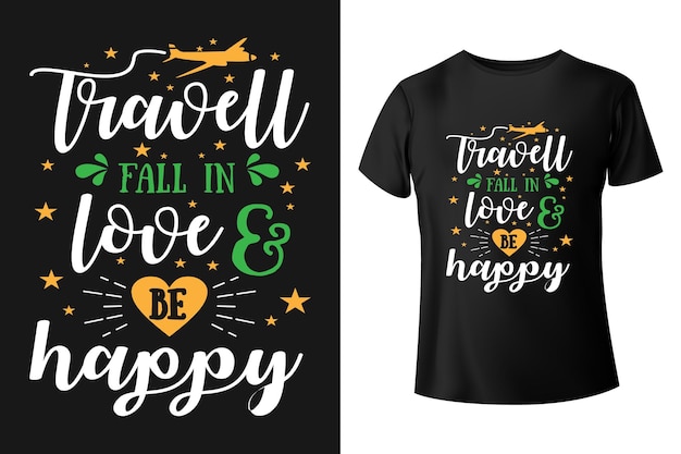 Vector Travel t shirt design template
