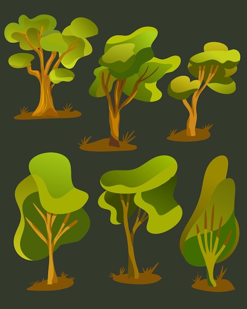 Vector vector tree illustration assets