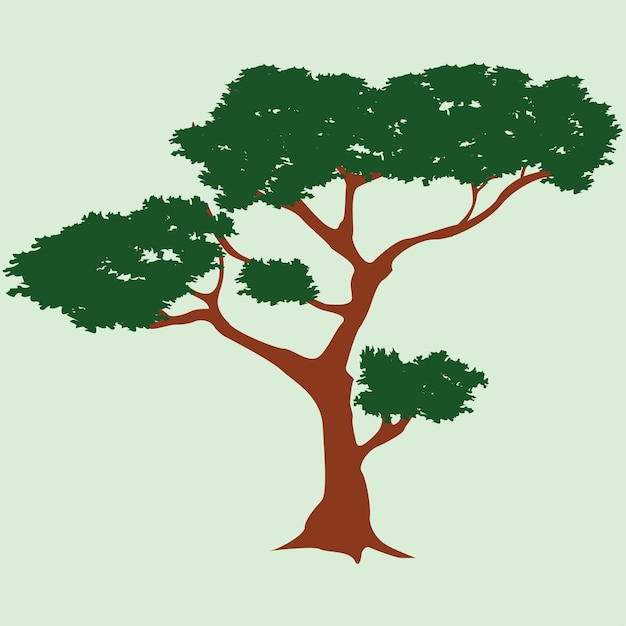 Sfondo di illustrazione albero vettoriale