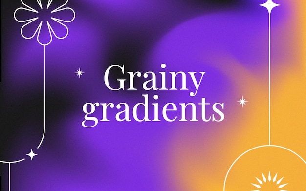 Vector trendy grainy background with vibrant colors free vector