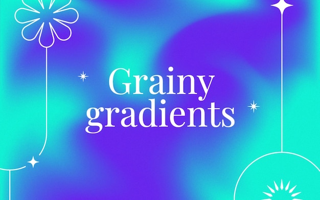 Vector trendy grainy background with vibrant colors free vector