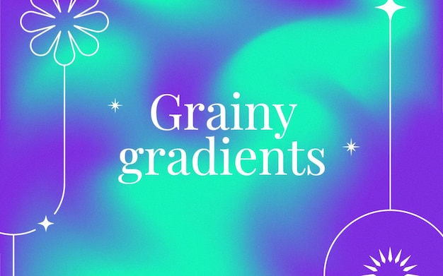 Vector trendy grainy background with vibrant colors free vector